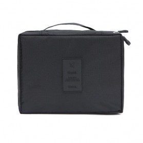 Cassiey Tas Travel Bag in Bag Organizer Kosmetik Peralatan Mandi - XZ-8011 - Black