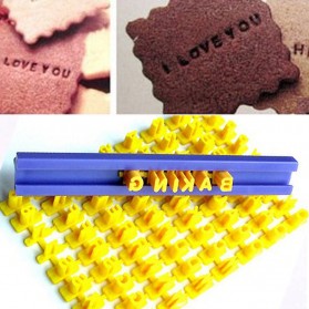 Mojito Cetakan Kue Biskuit Cookies Baking Cake Dessert Molds Alfabet - DH-A14 - Yellow
