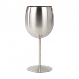 YJBL Gelas Stainless Steel Champagne Wine Goblet 330ml - XR106 - Silver