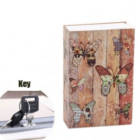HOMESAFE Kotak Buku Novel Safety Hidden Storage Box Key Lock Size S - DHZ005 - Wooden
