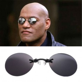 WEARKAPER Lensa Klip Kacamata Clip-on Sunglasses Matrix Morpheus - WE548 - Black