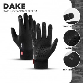 DAKE Sarung Tangan Sepeda Winter Waterproof Cycling Gloves - KG079 - Black
