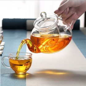 Meltset Teko Teh Glass Teapot Japanese Style Infuser 800ml - 8CV102 - Transparent