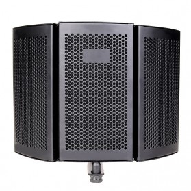 RODD Microphone Three-door Soundproof Studio Wind Screen Noise Reduction - HN15 - Black