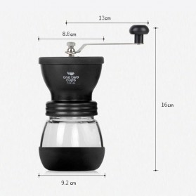 One Two Cups Alat Penggiling Kopi Manual Coffee Grinder - CF4146 - Black - 10