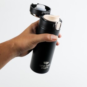 One Two Cups Botol Minum Thermos Suhu LCD Thermal Smart Mug Stainless Steel 382ml - OTC002 - Black/Silver - 6