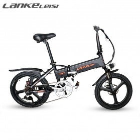 Lankeleisi Sepeda Elektrik Lipat Smart Moped 48V 10.4AH - G300 - Black/Gray