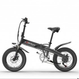 Lankeleisi Sepeda Elektrik Lipat Smart Moped Lite Edition 48V 8.7AH - G660 - Black/Gray