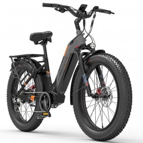 Lankeleisi Sepeda Elektrik Smart Moped Fat Tires 48V 20AH 1000W - MG600 Plus - Black