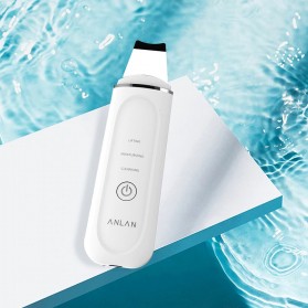 ANLAN C-103 Pembersih Wajah Elektrik Heat Ultrasonic Facial Skin Scrubber Ion Acne Skin Cleanser - ALCPJ04-02 - White - 2