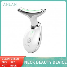 ANLAN ES-081 Terapi Kecantikan Wajah Leher LED Photon Neck Beauty Anti Wrinkle - ALMJY01-02 - White
