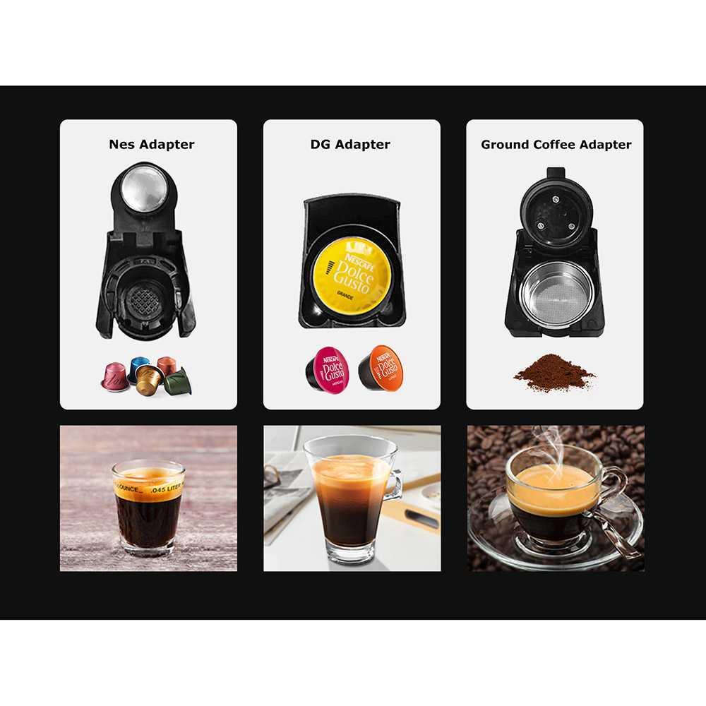 HiBREW Mesin Kopi 19Bar 3in1 Capsule 