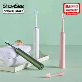 ShowSee Sikat Gigi Sonic Elektrik Toothbrush Rechargeable Waterproof  - D1-W/D1-P - White - 2