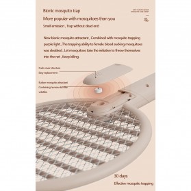 Sothing Raket Nyamuk Electric Mosquito Racket Smart Version - DSHJ-S-2014 - White - 6