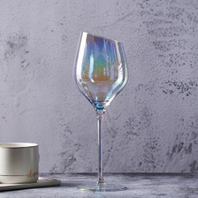 LOULONG Gelas Cangkir Glass Crystal Champagne Wine Rainbow Goblet 500ml - XR1027 - Multi-Color