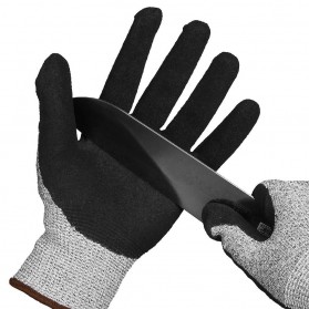 GMG Sarung Tangan Keselamatan Tahan Goresan Pisau Cut Protection Glove - AY2105 - Gray/Black - 5