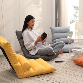Vieruodis Kursi Lipat Folding Lounger Home Lazy Sofa 6 Grids - VDS14 - Gray - 6