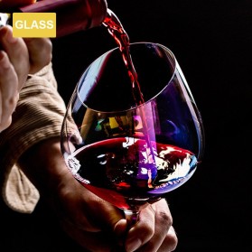 LOULONG Gelas Cangkir Glass Crystal Champagne Wine Rainbow Goblet 580ml - XR1028 - Multi-Color - 5
