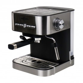 Edoolffe Mesin Kopi Semi Automatic Espresso Italian Coffee Machine 15 Bar - MD-2009 - Silver - 1