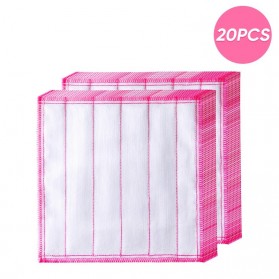 Joybos Kain Lap Dapur Cotton Cleaning Cloth 30 x 30 cm 20PCS - JYB146 - Pink