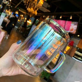 CREATIVE Gelas Cangkir Kopi Glass Coffee Mug 700ml - SBC78 - Transparent