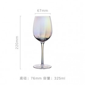 TIDYHOM Gelas Cangkir Glass Crystal Sweet Cocktail Champagne Wine 325ml - SGE109 - Transparent