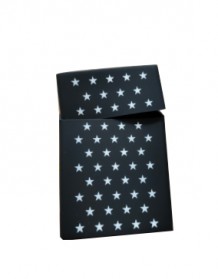HOURONG Cover Kotak Rokok Silicone Motif Star - B6003 - Black
