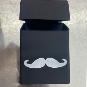 HOURONG Cover Kotak Rokok Silicone Motif Mustache - B100S - Black - 3