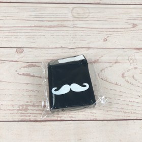 HOURONG Cover Kotak Rokok Silicone Motif Mustache - B100S - Black - 4