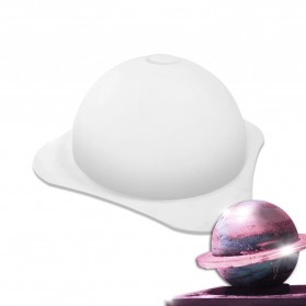 Miki Cetakan Kue 3D Baking Cake Dessert Molds Silicone Model Planet - MH05 - White