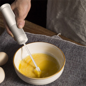 Xiaomi Deerma Egg Beater Mixer Telur Foamer Stirrer Milk Frother - JB01 - White