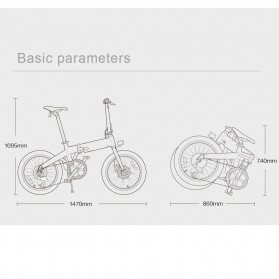 Xiaomi HIMO Z20 Sepeda Lipat Elektrik Smart Moped Bicycle