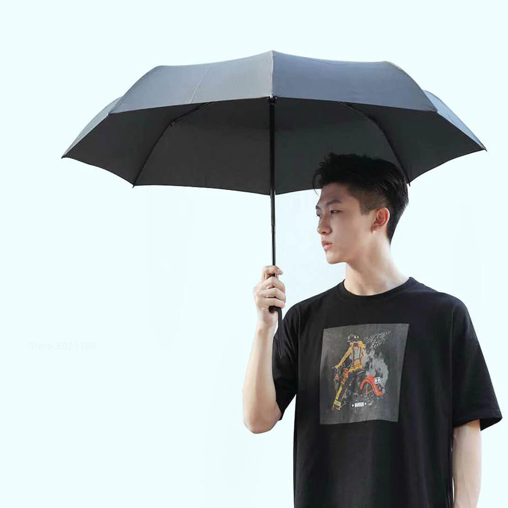 XIAOMI MIJIA Pinluo Payung Lipat Otomatis Portable Windproof Anti UV
