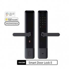 Xiaomi Kunci Pintu Pintar Smart Door Lock E Keyless Bluetooth Fingerprint - XMZNMS04LM - Black