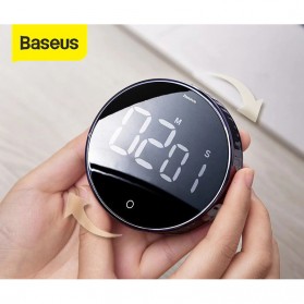 Timer Masak Dapur - Baseus Heyo Rotation Timer Masak Dapur Magnetic Digital Countdown Alarm - ACDJS-01 - Black