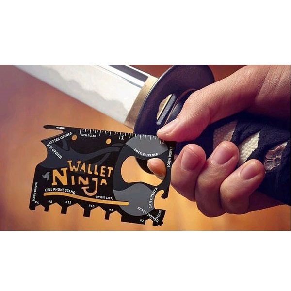 Gambar produk Wallet Ninja 18in1 Multi Purpose Credit Card Sized Pocket Tool