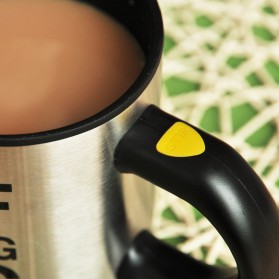 TECHOME Gelas Aduk Otomatis Automatic Self Stirring Coffee Cup - YD-001 - Silver - 3