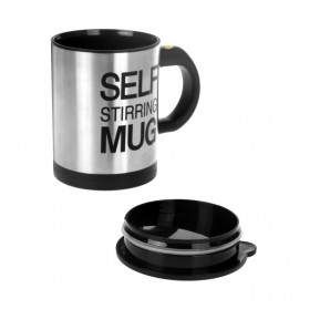 TECHOME Gelas Aduk Otomatis Automatic Self Stirring Coffee Cup - YD-001 - Silver - 7