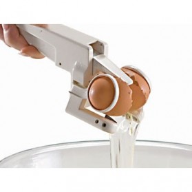 EZCracker Handheld Egg Cracker Separator Pemecah Telur - White - 4