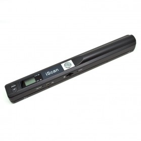 Compact Full Color Wand Portable Scanner 900DPI with LCD Screen - iScan01 - Black