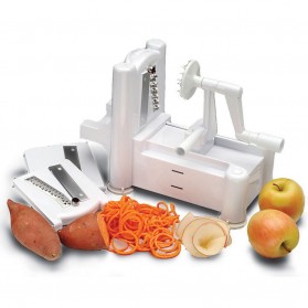 Spiral Vegetable Slicer Machine / Mesin Pengupas Spiral Sayuran - White - 1