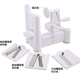 Spiral Vegetable Slicer Machine / Mesin Pengupas Spiral Sayuran - White - 6