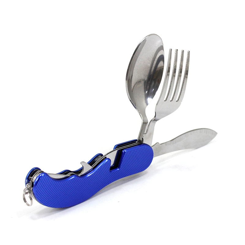 aluminium outdoor cing swiss knife with spoon and fork blue jakartanotebook aluminium outdoor cing swiss knife with spoon and fork blue jakartanotebook