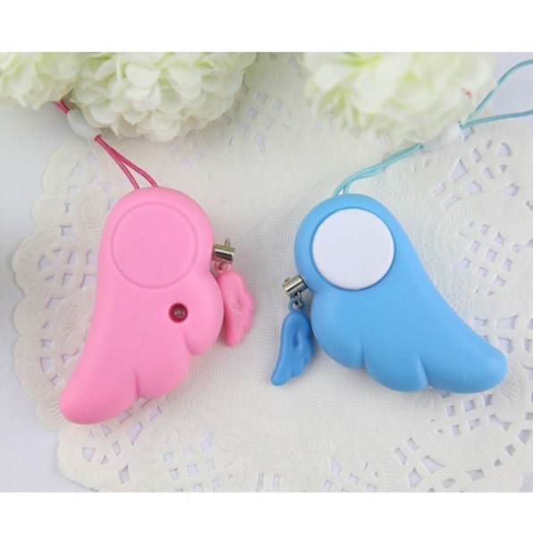 Gantungan Kunci Alarm Guardian Angel Wing - Blue/White - 6 .