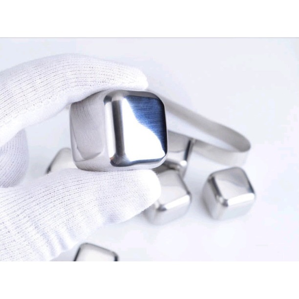 ... Reusable Stainless Steel Ice Cube 4 PCS / Es Batu Stainless - 10 ...