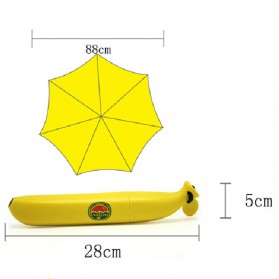 UM-BANANA Payung Lipat Desain Pisang - UME0007 - Yellow - 5