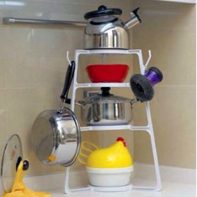 Pan Tree / Rak Panci Dapur - White - 2