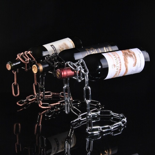 creative suspension chain wine rack rak rantai anggur silver jakartanotebook creative suspension chain wine rack rak rantai anggur silver jakartanotebook