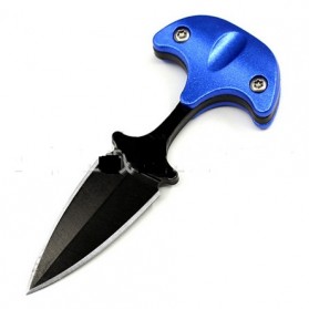 Pisau Mini Cutter Letter Opener Self Defense Portable Knife Survival Tool Cold Steel - K11 - Black - 2