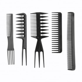 Sisir Rambut Salon Hair Comb 10 Set - YS-254 - Black - 2